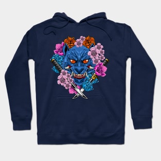 Japanese Animal - Blue Wolf Hoodie